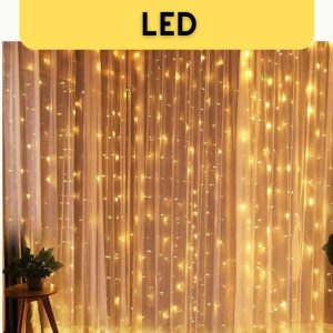 Şelale Tasarımlı Perde LED – Düğün ve Özel Gün Işıkları