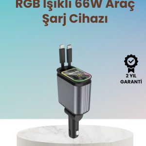 BMW Mercedes Audi Volkswagen Araçlar için 4’ü 1 Arada Hızlı Şarj Cihazı