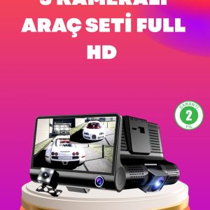 Çift ve Üçlü Lens Seçeneği ile Tüm Açılardan Kayıt Yapan Araç Kamerası