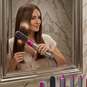 Profesyonel Saç Şekillendirici 5 Fonksiyonlu Fön Düzleştirme ve Dalga Yapma Seti