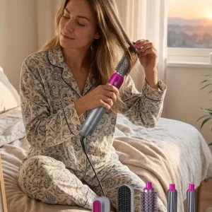 5 Parçalı Saç Şekillendirme Seti Isı Kontrollü Kolay Kullanım ve Hızlı Sonuç