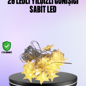 5 Metre Yıldız Şeklinde Led Şerit Işık Sabit Beyaz Aydınlatma