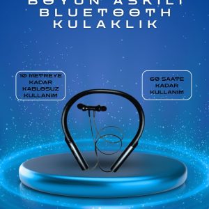Polygold PG-100 Type-C Şarjlı Bluetooth Kulaklık – Boyun Askılı Uzun Pil Ömürlü Mikrofonlu