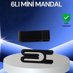 Poşet Kapatma Mandalı Hava Geçirmez 6 Adet Set
