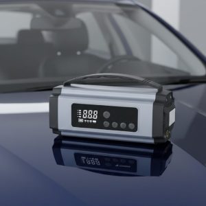 Taşınabilir Akü Takviye Cihazı Dijital Hava Kompresörü Powerbank ve LED Fener Bir Arada