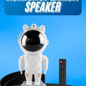 Gece Lambası Astronot Bluetooth Hoparlörlü Galaksi Işık Projektörü