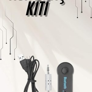 Yeni Nesil Bluetooth Aux Araç Kiti Siyah TV Tablet Telefon Araç Araba