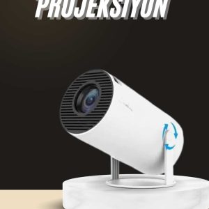 Ayaklı Projeksiyon Taşınabilir Mini Projektör Sinema Projektörü Android