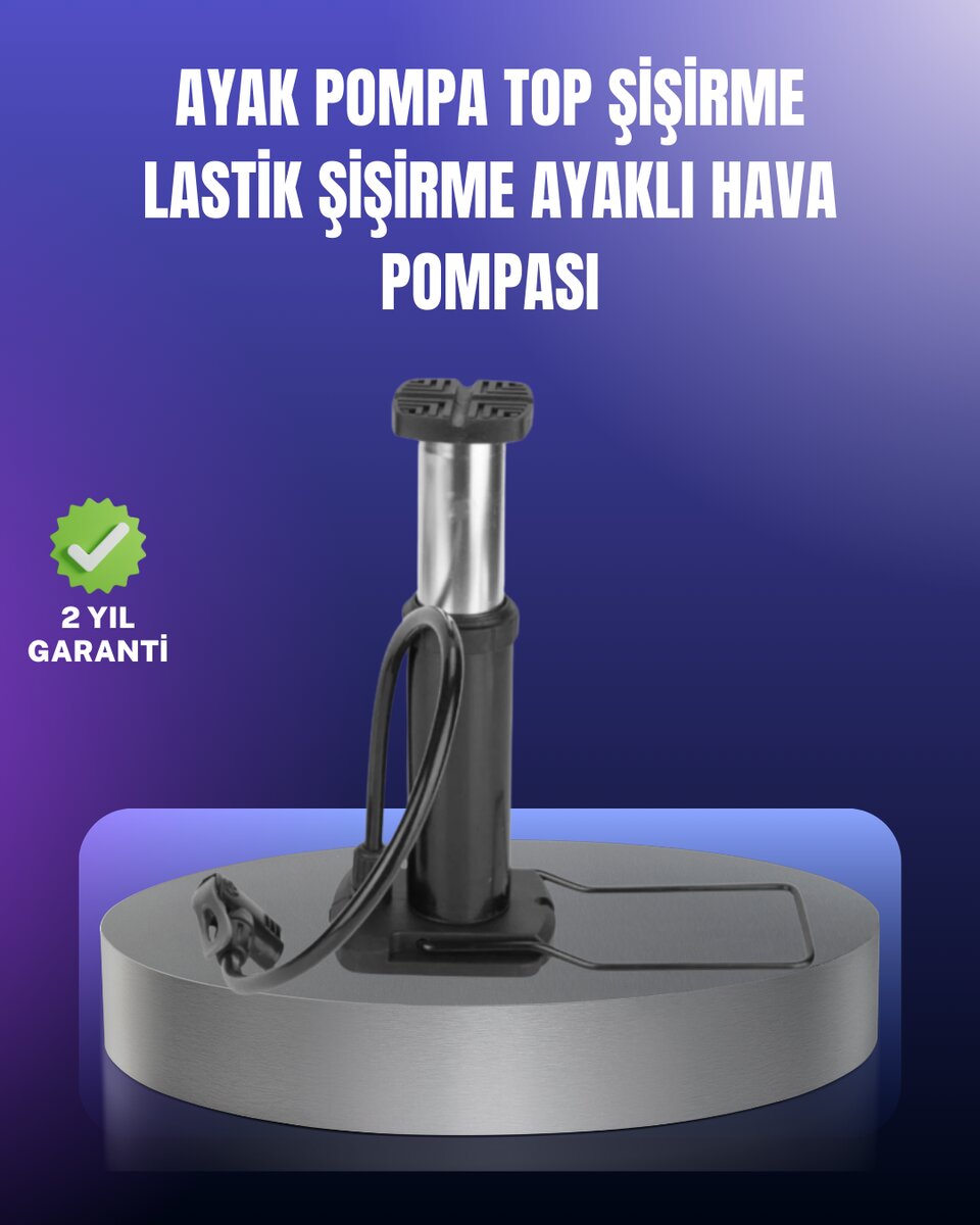 Ayak Pompası Otomobil Motosiklet Bisiklet Lastik Şişirme
