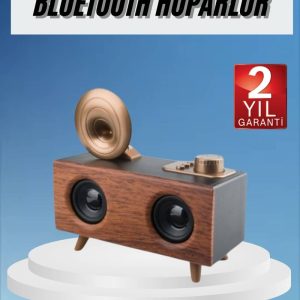 Gramafon Radyo Bluetooth Hoparlör Nostaljik Radyo FM Radyo