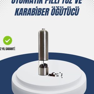 Otomatik Baharat Değirmeni Paslanmaz Gövde Ergonomik Tasarım