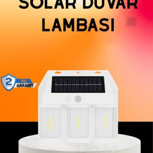 Güneş Enerjili 3 Modlu Duvar Apliği – Bahçe ve Garaj Aydınlatması