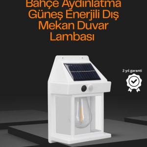 1800 mAh Pilli Solar Duvar Aydınlatma