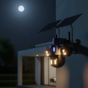 4G Destekli Çift Güneş Panelli IP Kamera Gece Görüşlü ve Sesli İletişimli