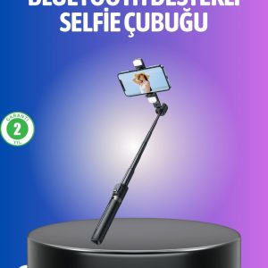 Bluetooth Selfie Çubuğu – Uzaktan Kumandalı