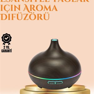550 ml Ultrasonik Yağ Difüzörü ve Soğuk Buhar Nemlendirici