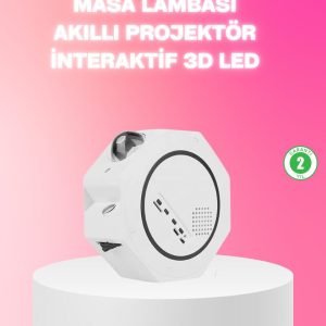 360° Döndürülebilir Yıldızlı Gökyüzü Projeksiyon Gece Lambası