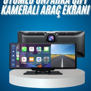 4K Ultra Araç İçi Ön ve Arka Kameralı Ekran HD 2 Kameralı Torpido Üstü Araç Multimedya