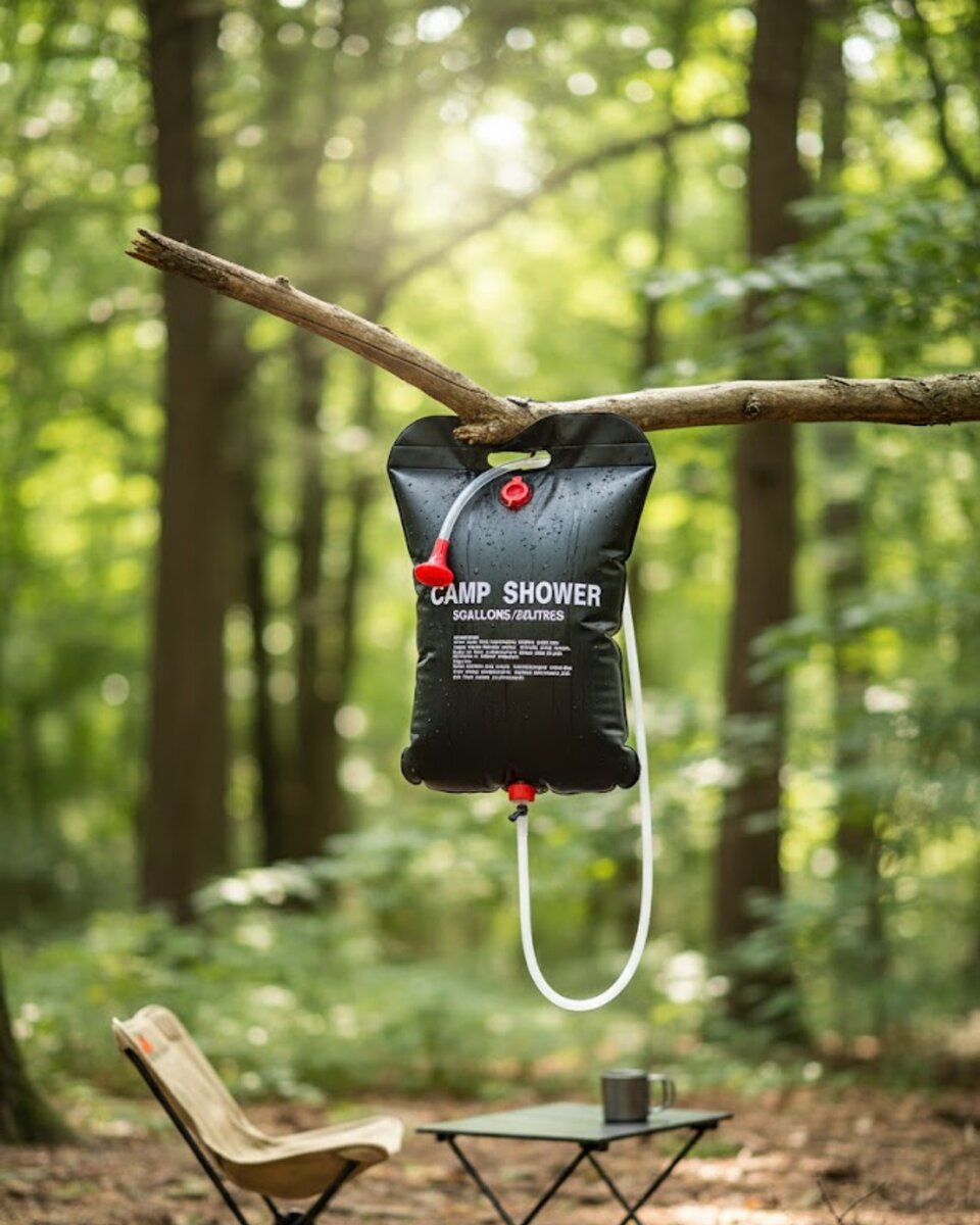 Kamp ve Plaj İçin Solar Duş 20 Litre Su Kapasiteli Portatif Duş Çantası