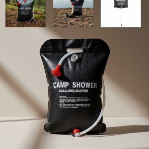 Güneş Enerjili Dış Mekan Duşu 20 Litre Dayanıklı PVC Kamp Duş Sistemi