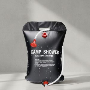 Solar Kamp Duşu 20 Litre Taşınabilir Şeffaf Su Seviyeli Dış Mekan Duş Sistemi