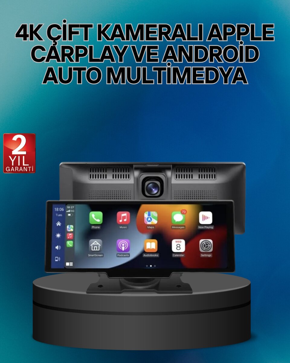 Audi Skoda Octavia Superb Seat Leon Ibiza Hyundai i20 i30 TucsonUyumlu Android Auto & CarPlay Multimedya Ekran