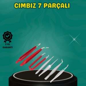 Antistatik 7’li Hassas Cımbız Takımı Manyetik Olmayan Uçlu