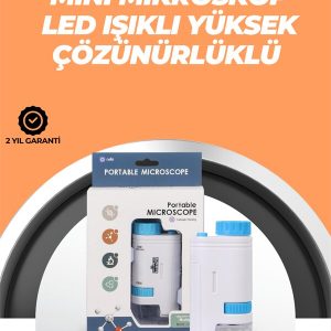 Portatif El Mikroskop – LED Işıklı Aynı Anda Net Odaklama