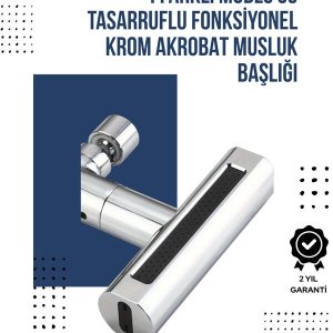 4 Modlu Musluk Başlığı | Şelale Yağmur Sprey Köpük Akışı | Yüksek Basınç Performansı | Modern Tasarım