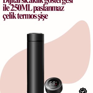 Uzun Süre Isı Koruma Sağlayan Dijital Göstergeli Termos