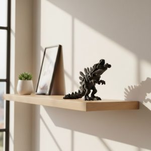 Hareketli Dinazor Figürü Dekoratif Oyuncak – Siyah Tasarım