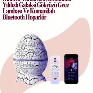 Uzaktan Kumandalı USB Girişli Döner Projektör Lamba