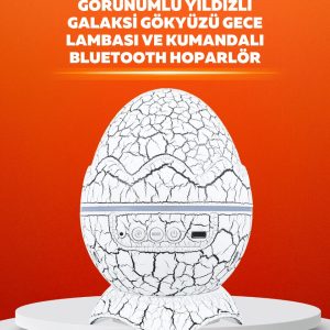Dinozor Yumurtası Tasarımlı Projektörlü Gece Lambası