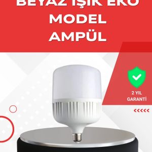 Elektrik Kesintileri İçin Şarjlı LED Ampul 30W E27 Beyaz Işık