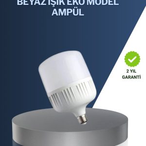 Uzun Ömürlü Şarjlı LED Ampul 30 Watt Güçlü Aydınlatma