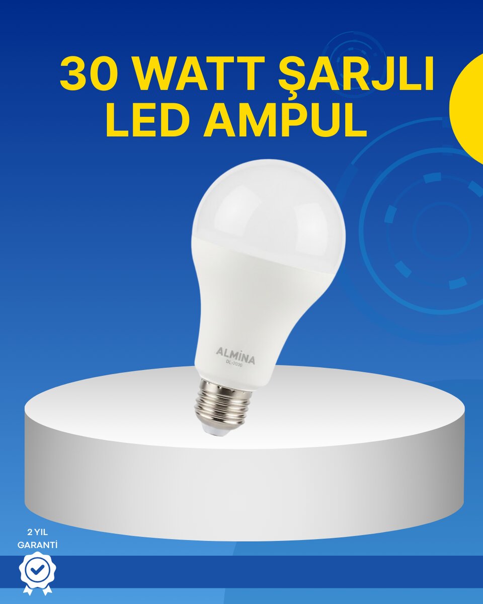 Ev ve İş Yeri İçin Şarjlı LED Ampul