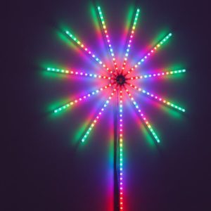 Modüler RGB LED Duvar Işığı Havai Fişek Efektli Uzaktan Kumandalı