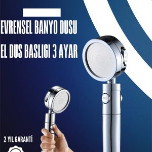 Dayanıklı ve Ergonomik Tasarımlı Ayarlanabilir El Duş Başlığı