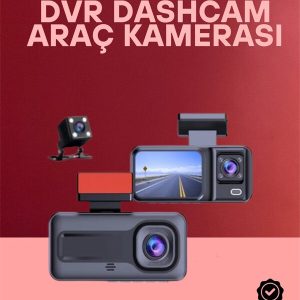 G-Sensör Hareket Algılama ve Döngüsel Kayıt Özellikli 3'lü Kamera Güvenlik Sistemi