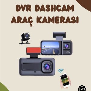 Sürüş ve Park Halinde Kesintisiz Güvenlik İçin 3 Kameralı Profesyonel Dashcam