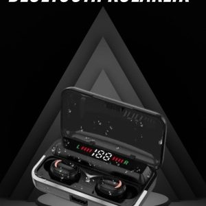 Bluetooth Kulaklık Dijital Şarj Göstergeli Powerbankli Bass Özellikli Kablosuz Kulakiçi 5.1 Mikrofonlu