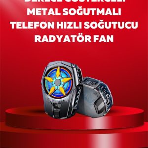 Mobil Cihaz Soğutma Radyatörü – Metal+ABS Type-C Kablolu