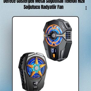 Cep Telefonu Radyatörü – Type-C 2 Vitesli Sessiz Soğutma Fanı