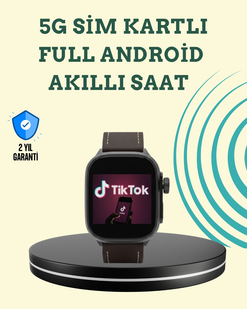 AMOLED Ekranlı Akıllı Saat WhatsApp TikTok YouTube