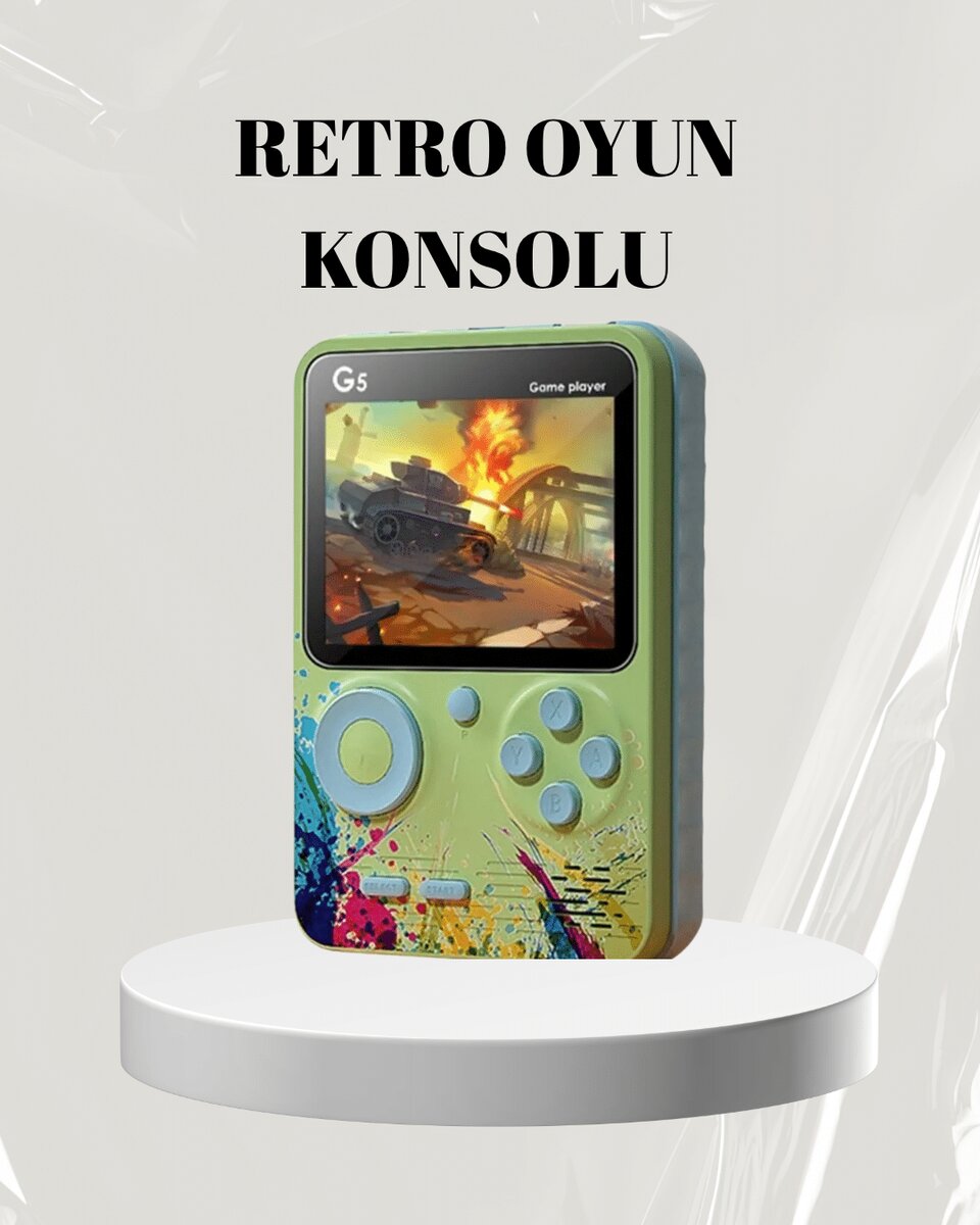 3 İnç Renkli Ekranlı Taşınabilir El Konsolu – G5 Modeli