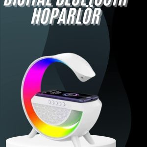 Bluetooth Hoparlör G Şekli Atmosfer Akıllı Rgb Lamba Wireless Kablosuz Şarj