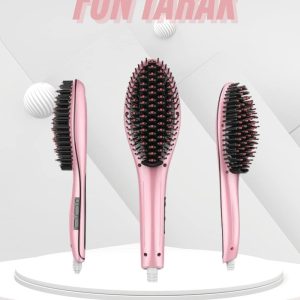 Saç Fırça Akıllı LCD Ekran Pratik Saç Düzleştirici Tarak Pratik Taşınabilir
