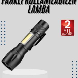 EL Feneri Uzun Menzilli Usb Şarj Edilebilir Kamp Lambası