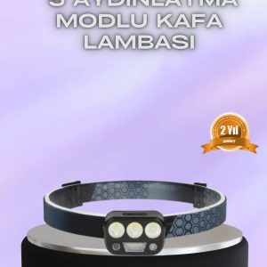 El Hareket Sensörlü LED Kafa Feneri 5 Mod Ayarlanabilir
