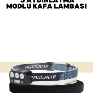 Kamp ve Trekking İçin Sensörlü LED Kafa Lambası